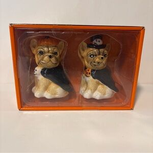 Halloween Pugs Salt & Pepper Shakers. New